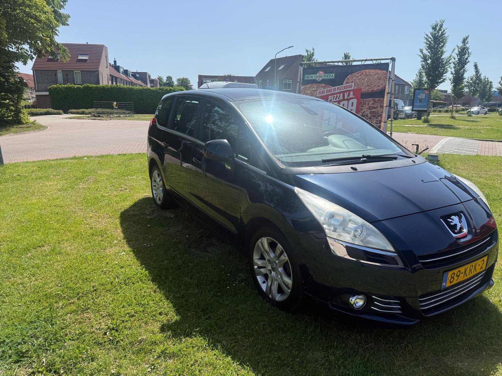 Peugeot 5008 1.6 THP 7 Zitter/APK JULI 2027/PANO/NAP/FULL, Auto's, Peugeot, Voorwielaandrijving, Stof, Parkeersensor, Blauw