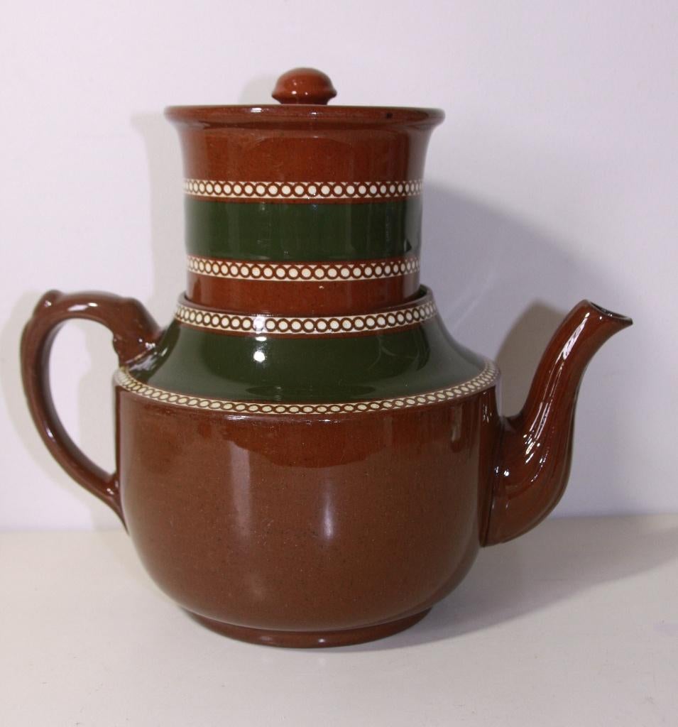 Oud Engels koffiepotje Gibson's met filter, Ophalen