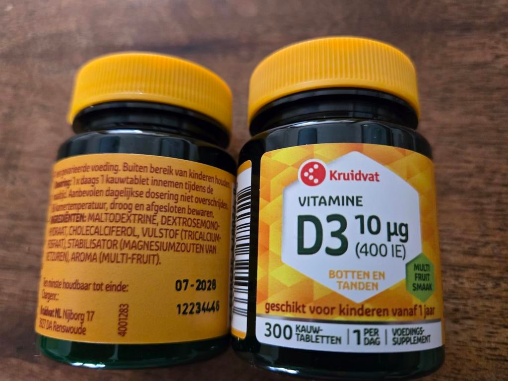 Vitamine D3, Sport en Fitness, Gezondheidsproducten en Wellness, Ophalen of Verzenden, Nieuw, Overige typen