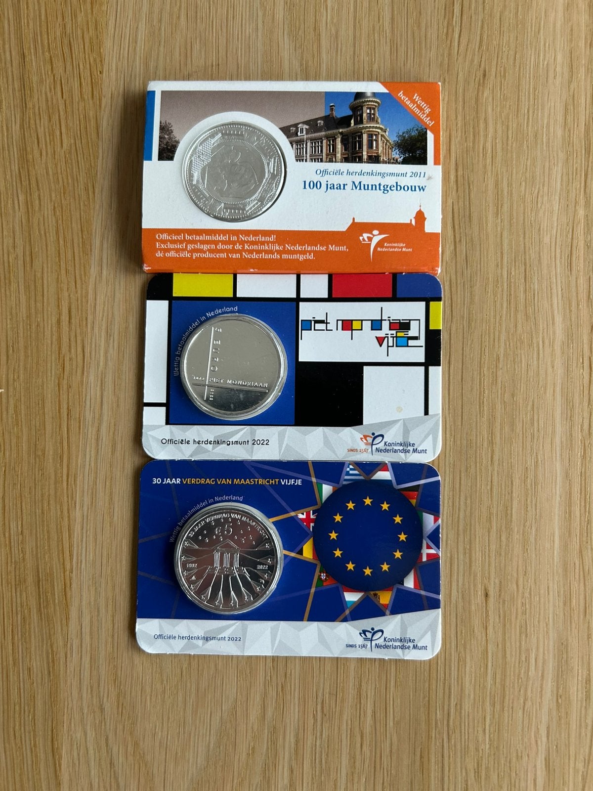 Coincards 3 Stuks Topkwaliteit 2011. 2 x 2022, Ophalen of Verzenden, Koningin Beatrix, Euro's