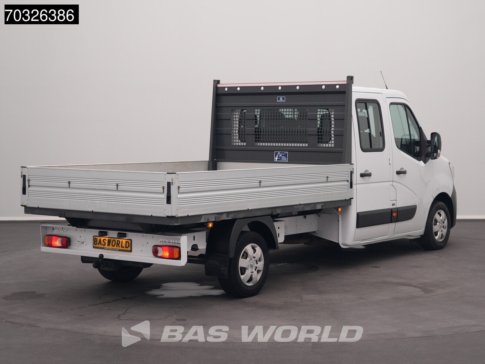 Renault Master 150PK Dubbel Cabine Open Laadbak Trekhaak LED, Auto's, Start-stop-systeem, Stof, Gebruikt, Euro 6