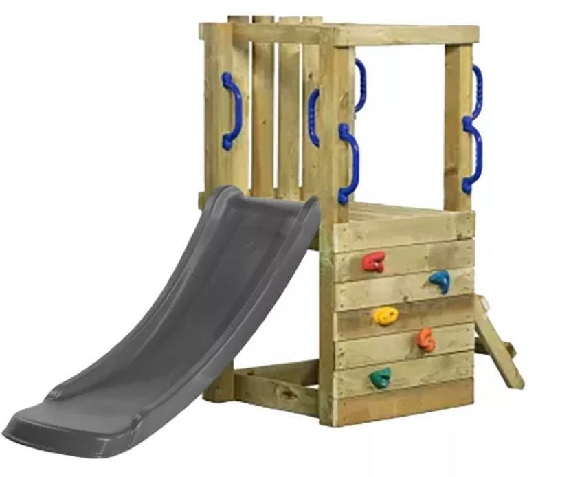 Houten Klimrek en glijbaan tuin speeltoestel, Kinderen en Baby's, Speelgoed | Buiten | Speeltoestellen, Ophalen, Zo goed als nieuw