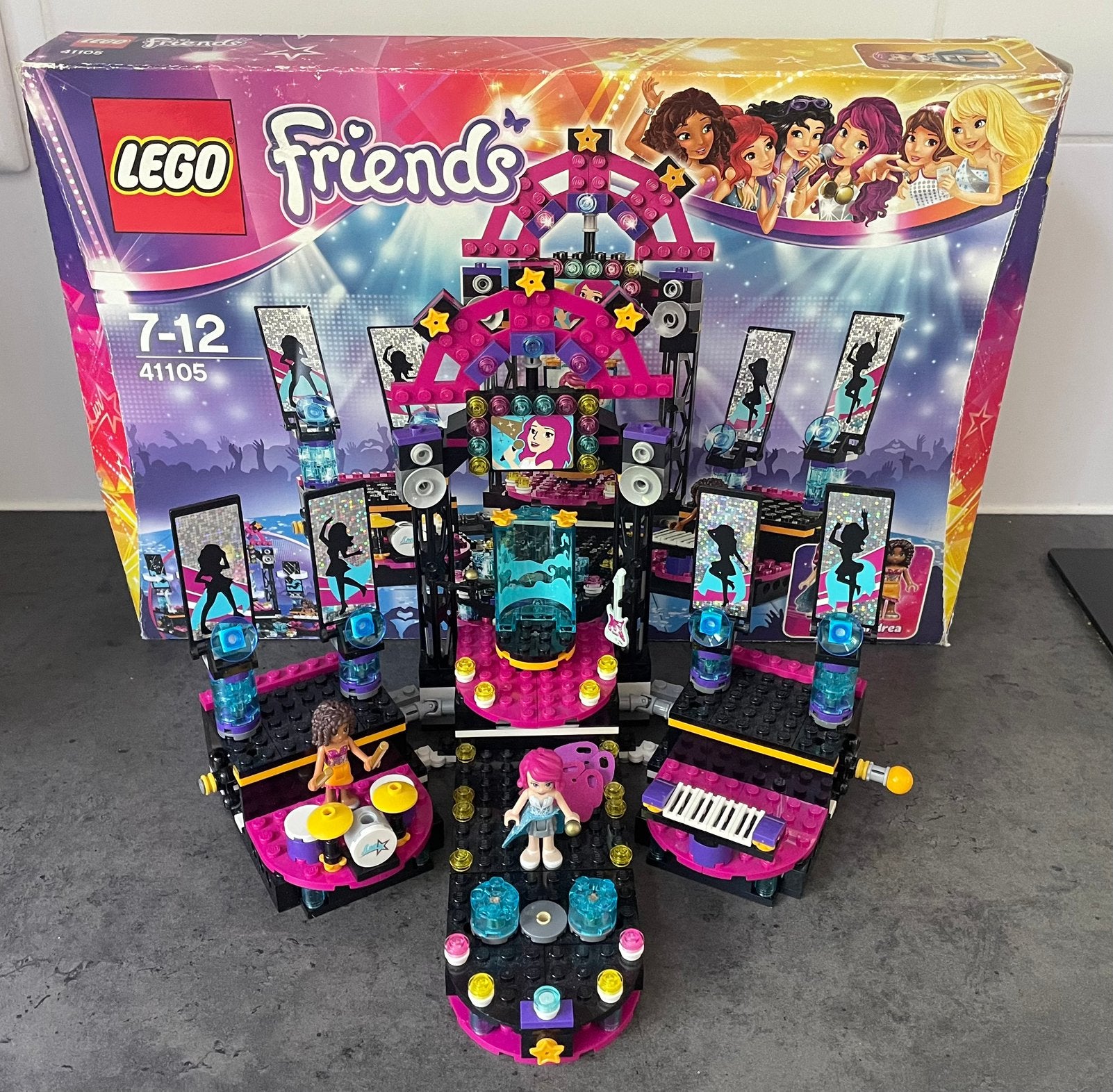 Lego Friends 41105 Popster podium, Ophalen of Verzenden, Zo goed als nieuw