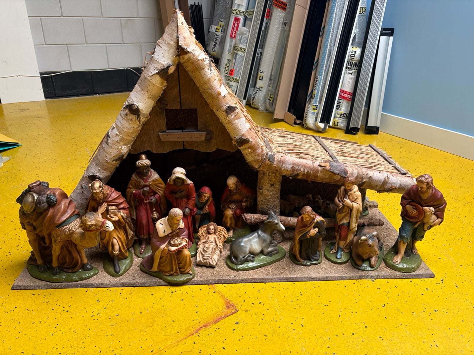 Complete (antieke) kerststal, Ophalen