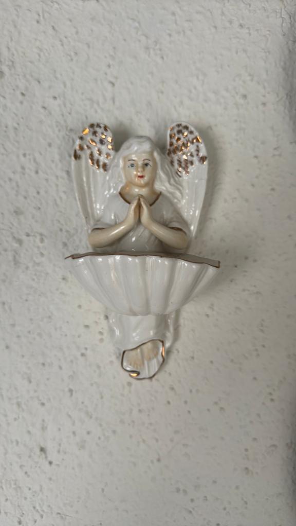 Vintage Engelen Wijdwaterbakje - 17 cm, Ophalen of Verzenden