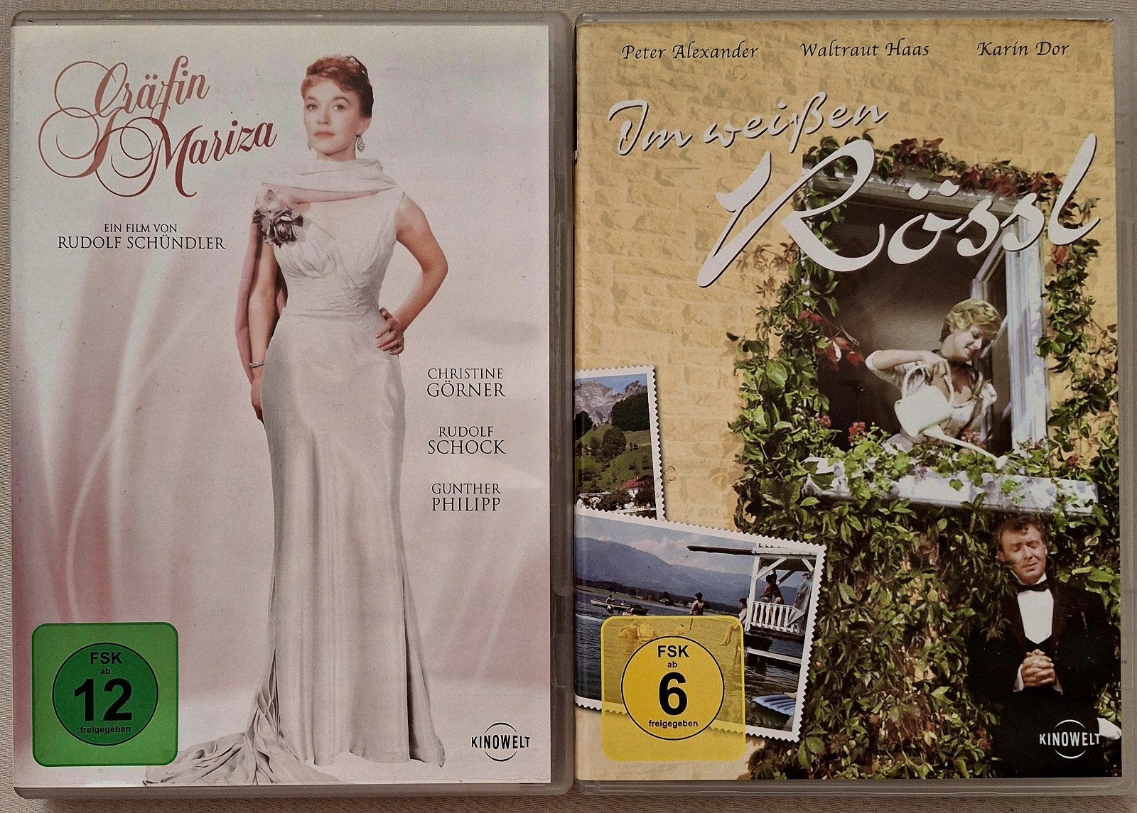 Gräfin Mariza & Im weißen Rössl - Duitse operette films, Vanaf 12 jaar, Ophalen of Verzenden, Gebruikt, Duits