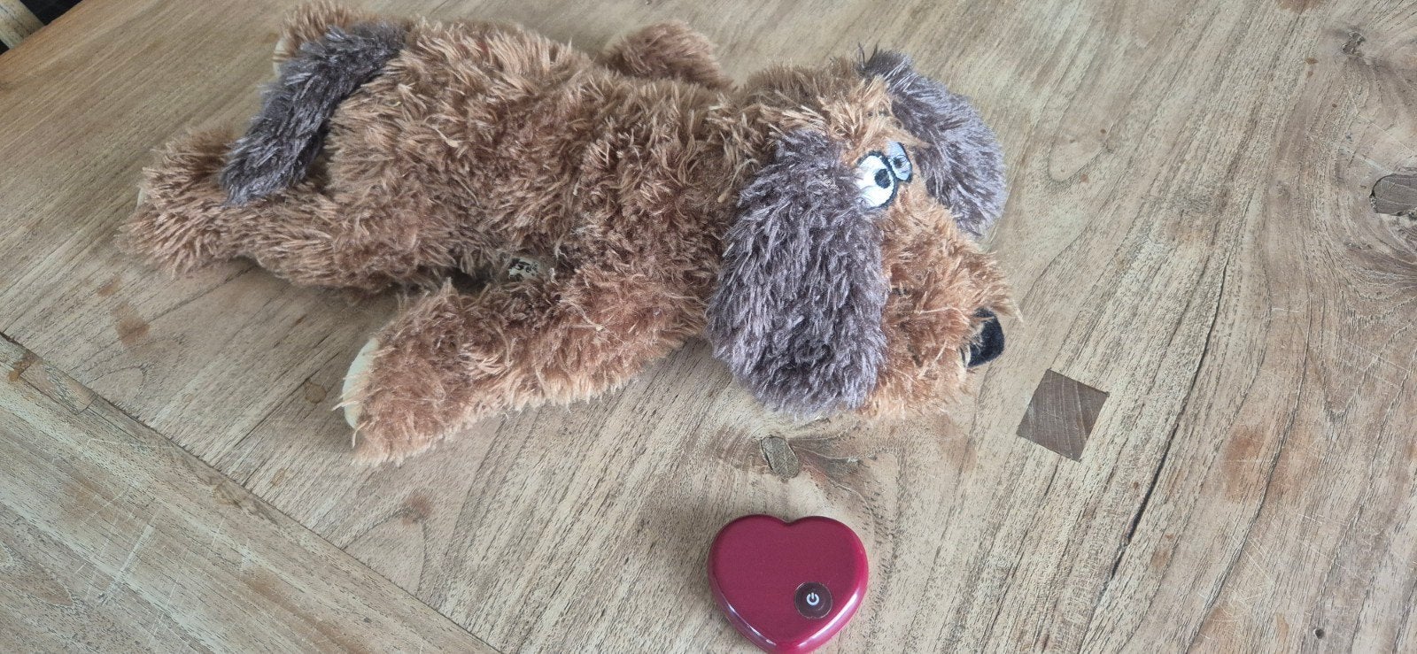 Puppy en Hondenknuffel met hartslag, Ophalen of Verzenden, Gebruikt