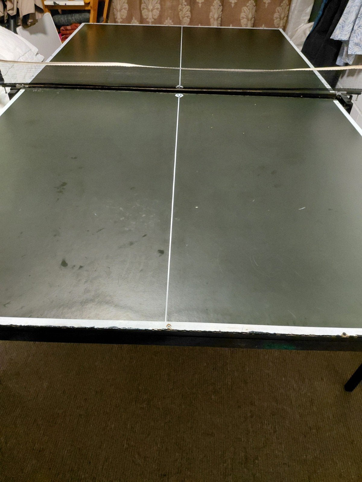 Inklapbare en verrijdbare tafeltennistafel, Ophalen of Verzenden, Gebruikt, Tafel Indoor, Verrijdbaar