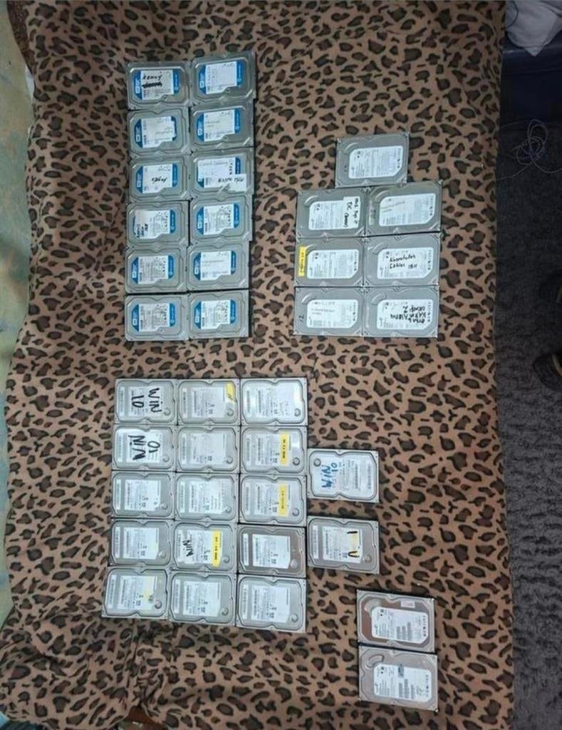 Grote partij 34x 160GB HDD's (5TB) WD, Seagate, Samsung, Computers en Software, Harde schijven, Ophalen