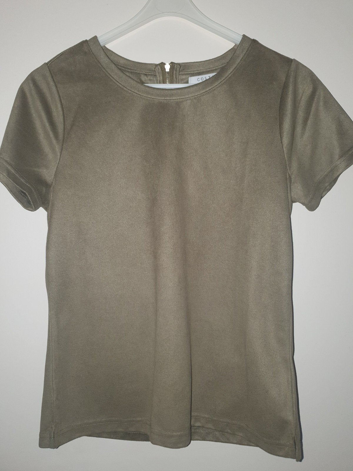 Shirt dames maat s korte mouw groen/khaki Costes, Ophalen of Verzenden, Zo goed als nieuw, Korte mouw, Costes