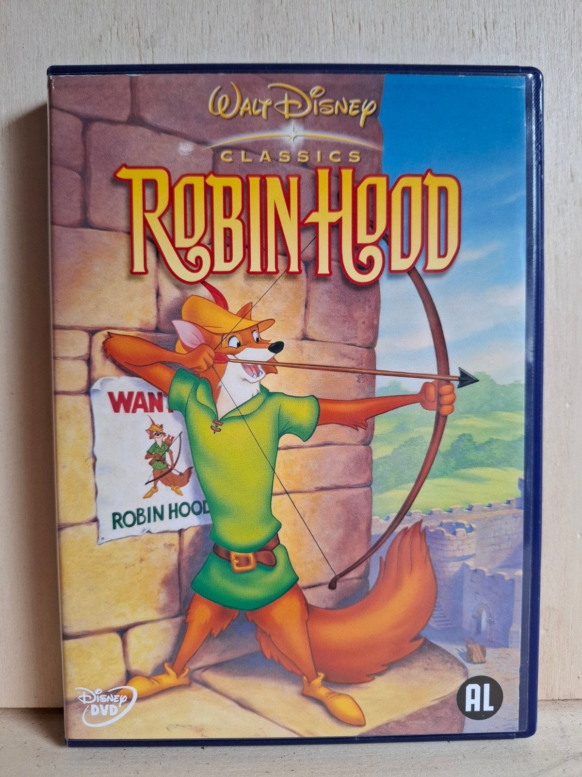 Robin Hood - Disney Animatie - DVD, Ophalen, Tekenfilm, Zo goed als nieuw, Alle leeftijden