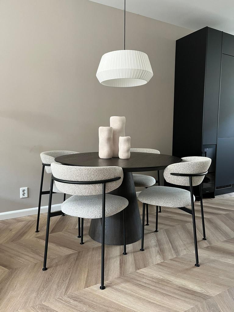 TE KOOP! Eettafel rond 120cm diameter, Huis en Inrichting, Tafels | Eettafels, Ophalen, Zo goed als nieuw, Elegant, Vier personen