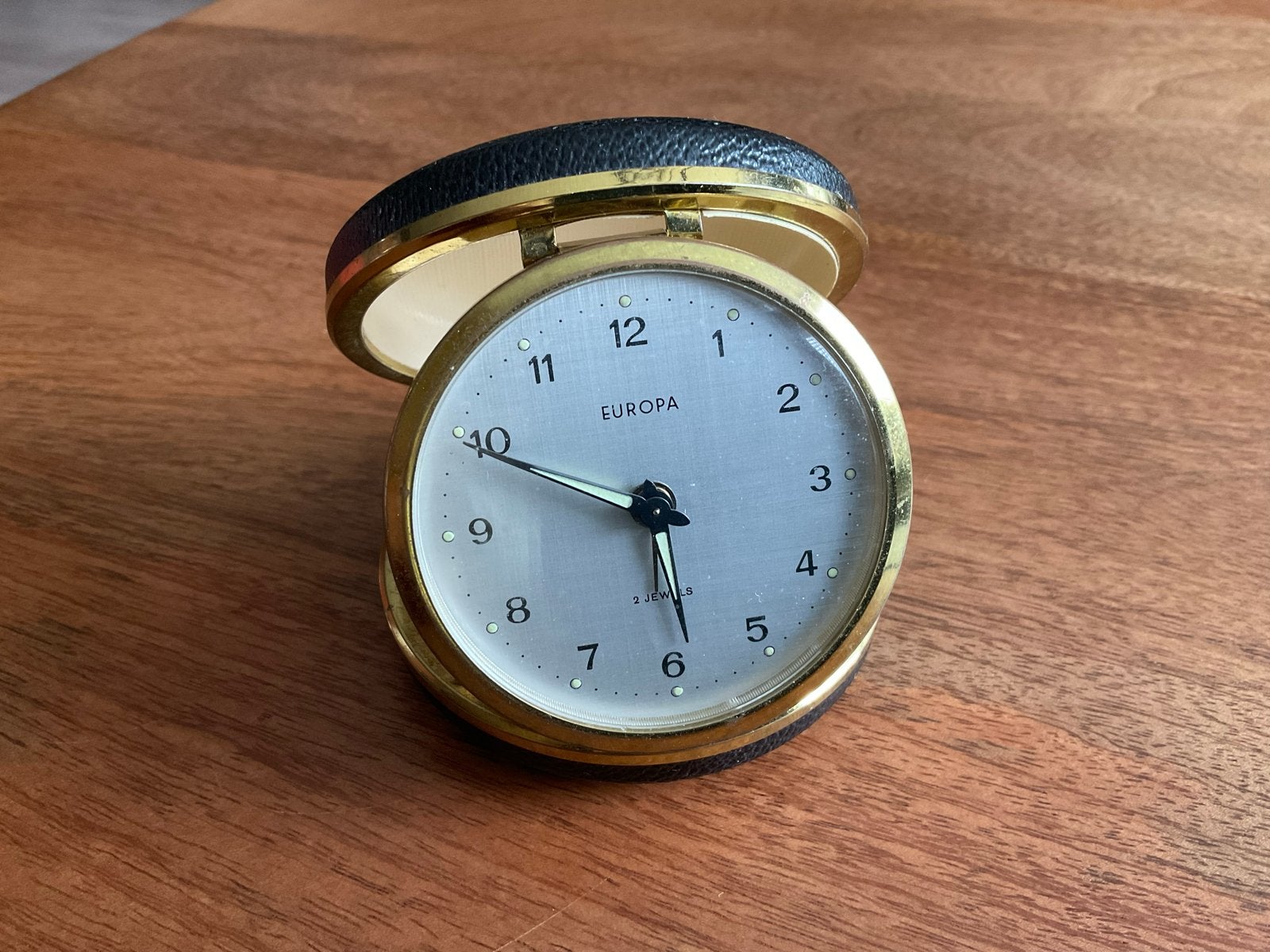 Vintage Europa reisklokje - Loopt nog steeds, Ophalen of Verzenden