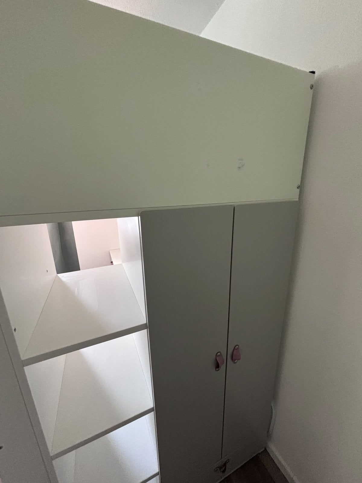IKEA SMÅSTAD Hoogslaper met bureau en kast, Ophalen, Gebruikt, Eenpersoons, 200 cm