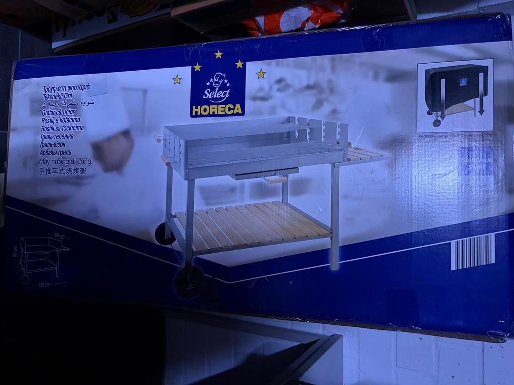Select Horeca Verrijdbare Grill - Nieuw in Doos, Ophalen, Zo goed als nieuw, Minder dan 45 cm
