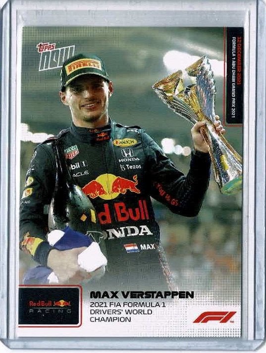 2021 Topps Now F1 Max Verstappen 2021 FIA Champion, Ophalen of Verzenden, Nieuw, Formule 1
