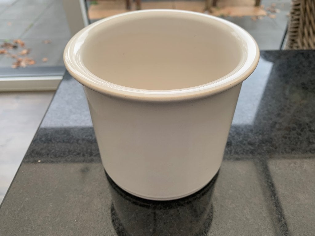 Bloempot, Tuin en Terras, Bloempotten, Gebruikt, Rond, Ophalen of Verzenden, Balkon