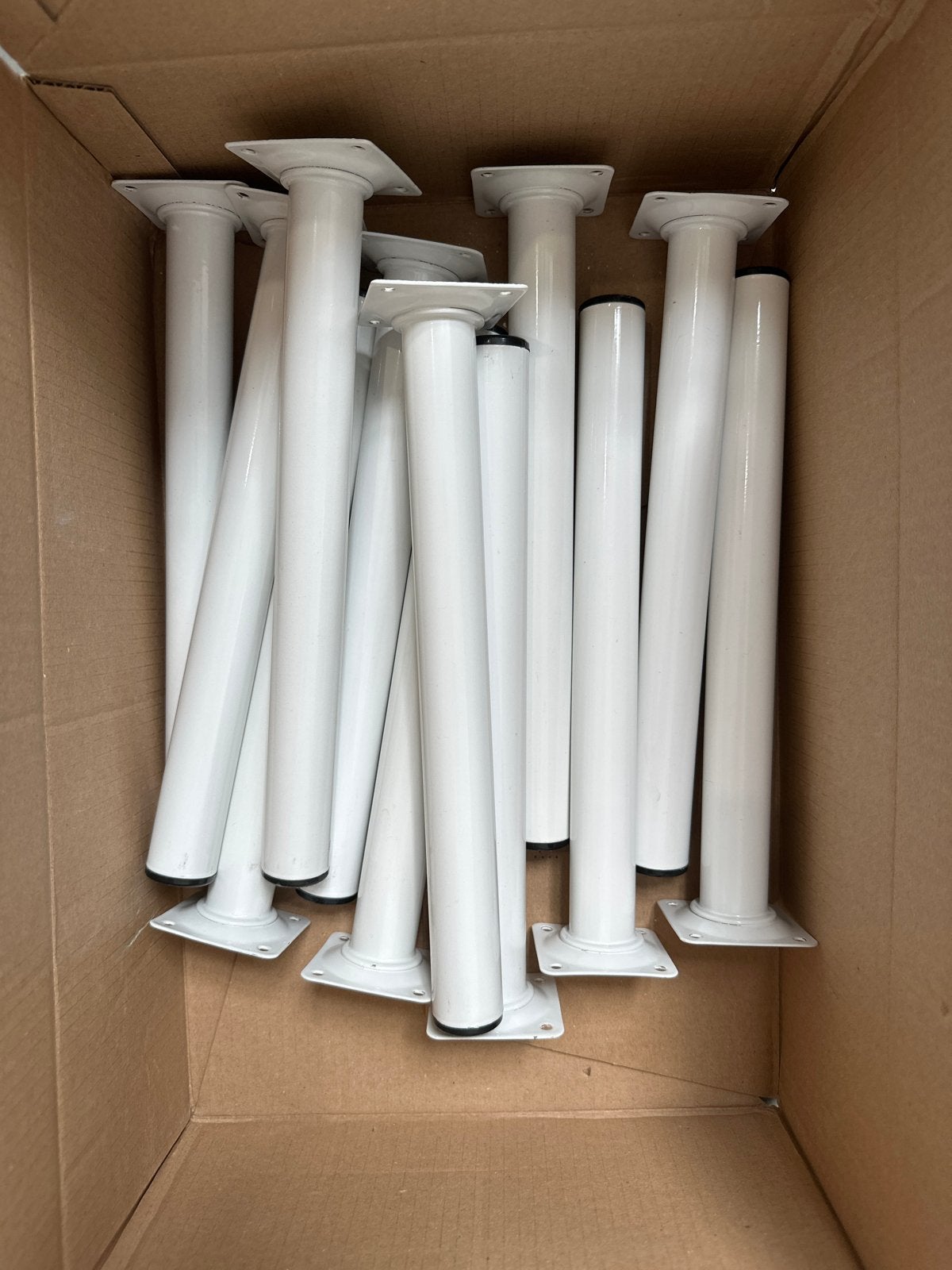 Duraline metalen tafelpoot 30 cm- 12 stuks, Tafelpoot, Rond, Nieuw, Minder dan 50 cm