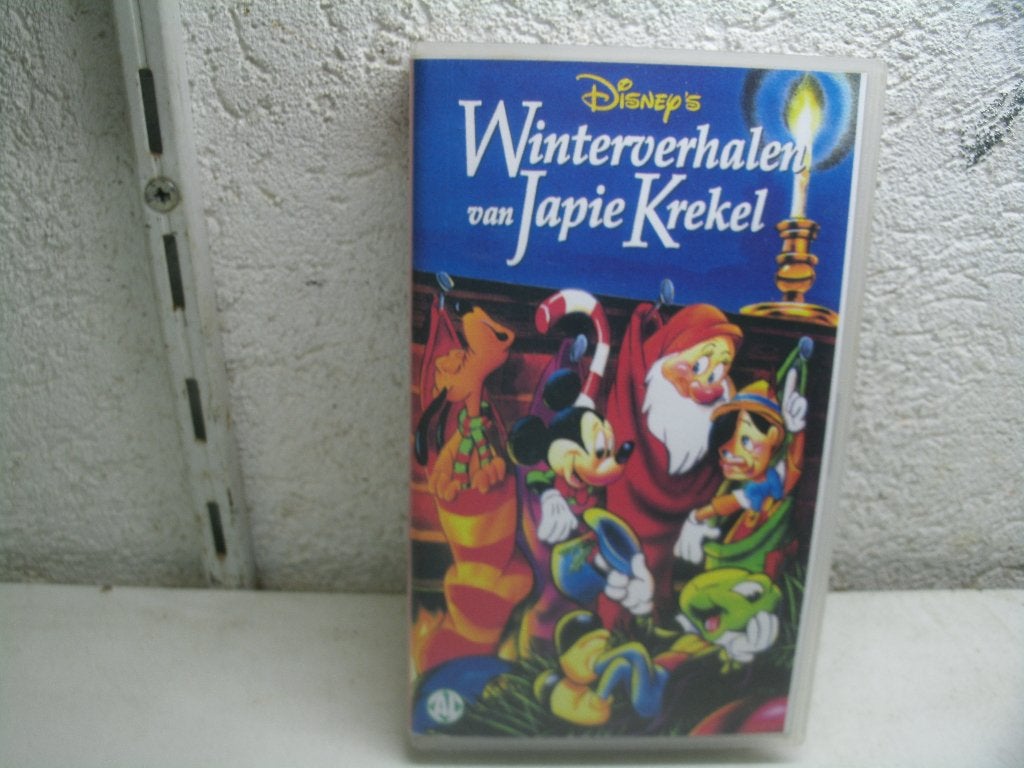 vhs 218a winterverhalen van japie krekel, Alle leeftijden, Ophalen of Verzenden, Zo goed als nieuw