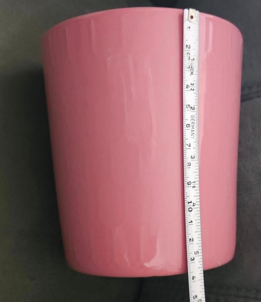 Oud Rose Bloempot ( Nieuw), Rond, Ophalen of Verzenden, Aardewerk, Binnen