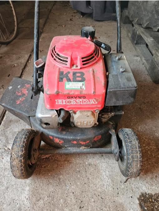 Honda gxv 120 met zijuitworp., Ophalen, Cirkelmaaier, Honda, Gebruikt