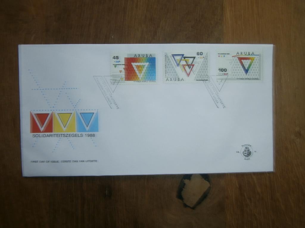 fdc Aruba   E  16, Verzenden, Gestempeld