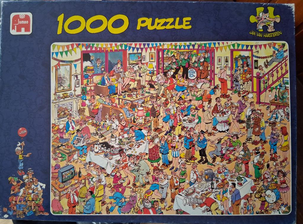 Jan van Haasteren puzzels, Ophalen, 500 t/m 1500 stukjes, Zo goed als nieuw, Legpuzzel