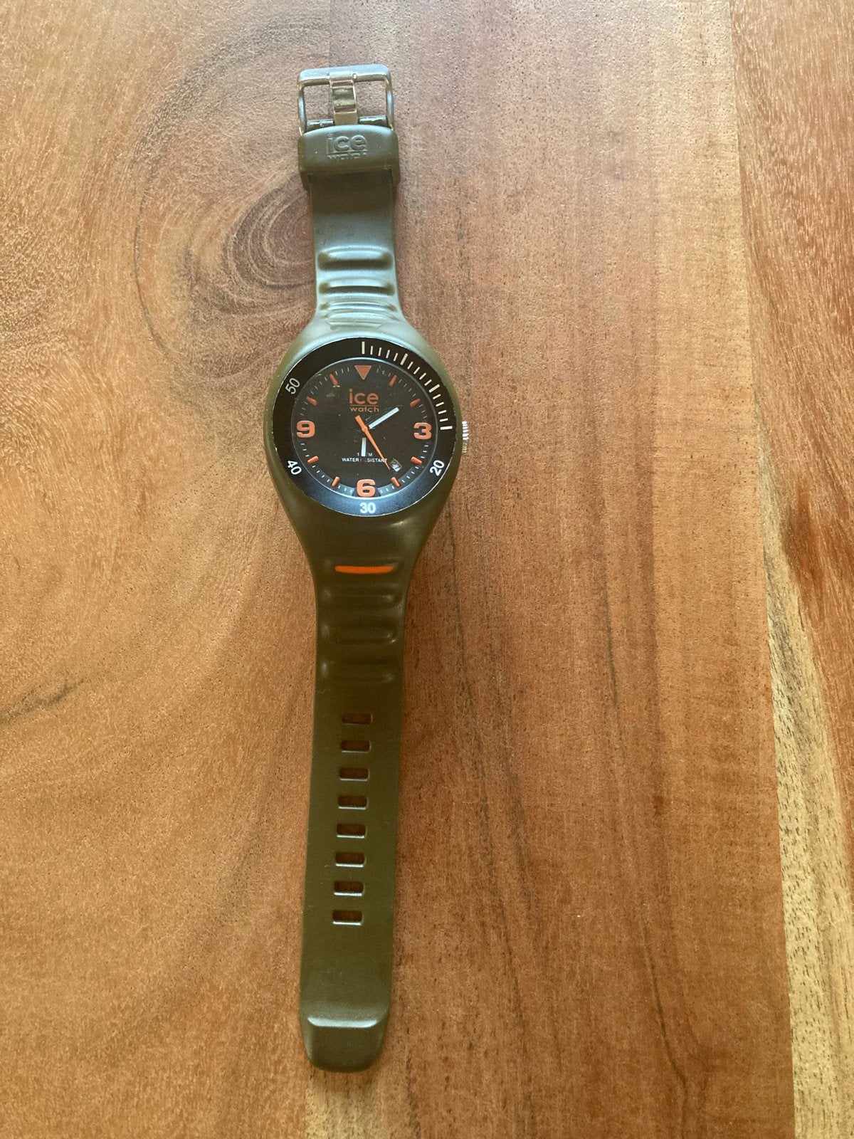 Ice Watch Polshorloge - Groen met Oranje Details, Overige merken, Gebruikt, Staal, Polshorloge