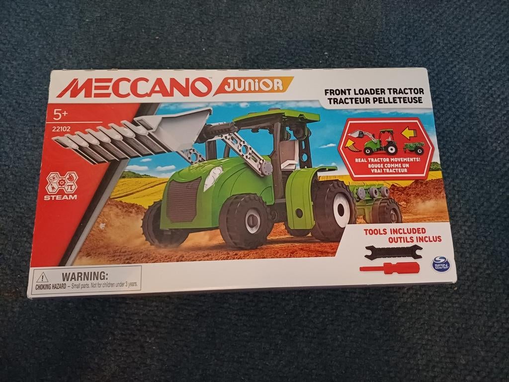 Meccano Junior Frontlader Tractor Bouwset, Ophalen of Verzenden, Nieuw, Bouwen