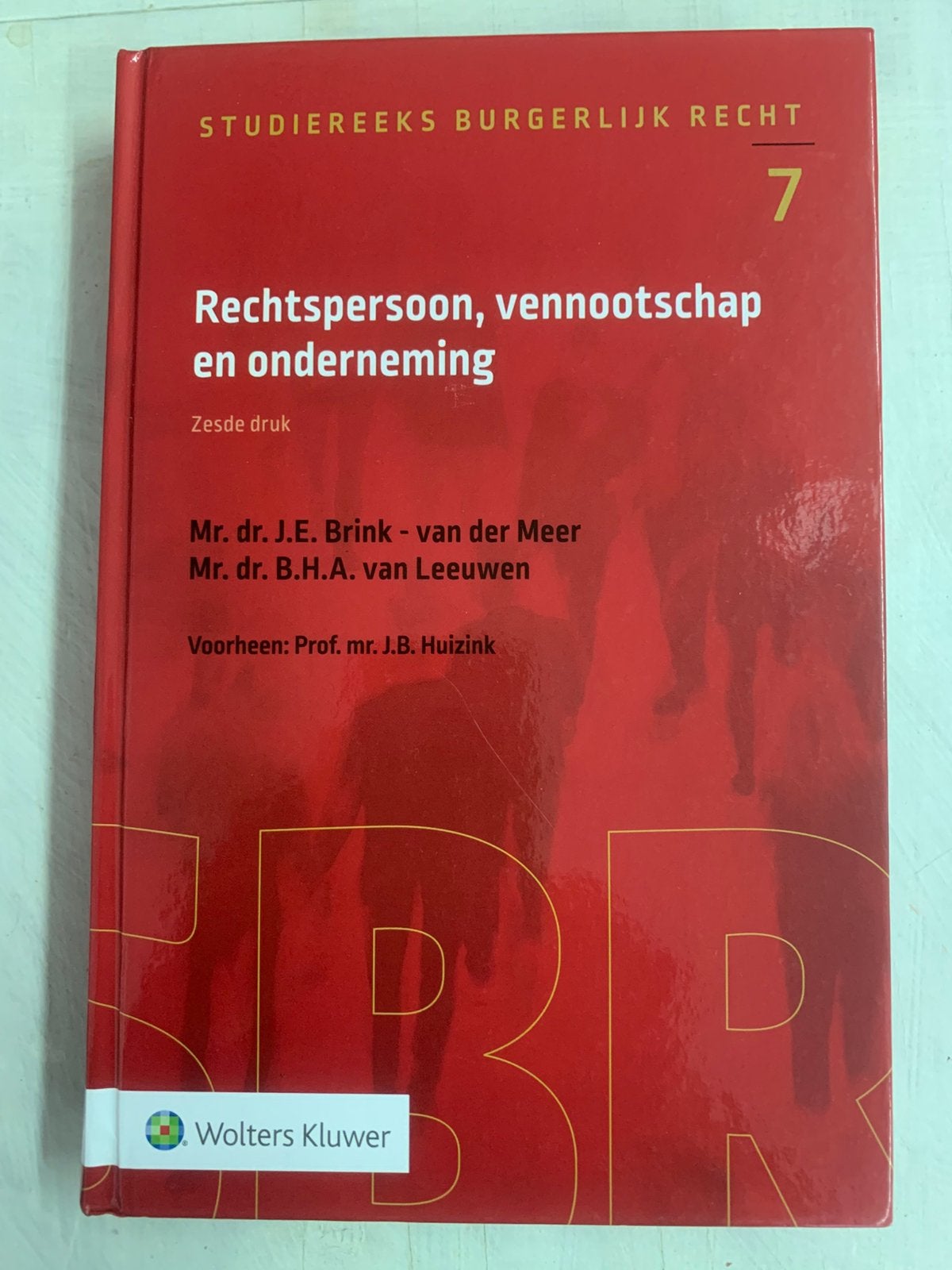 AUG RECHTSPERSOON, VENNOOTSCHAP EN ONDERNEMING, Sociale wetenschap, Ophalen of Verzenden, Zo goed als nieuw, J.E. Brink-van der Meer