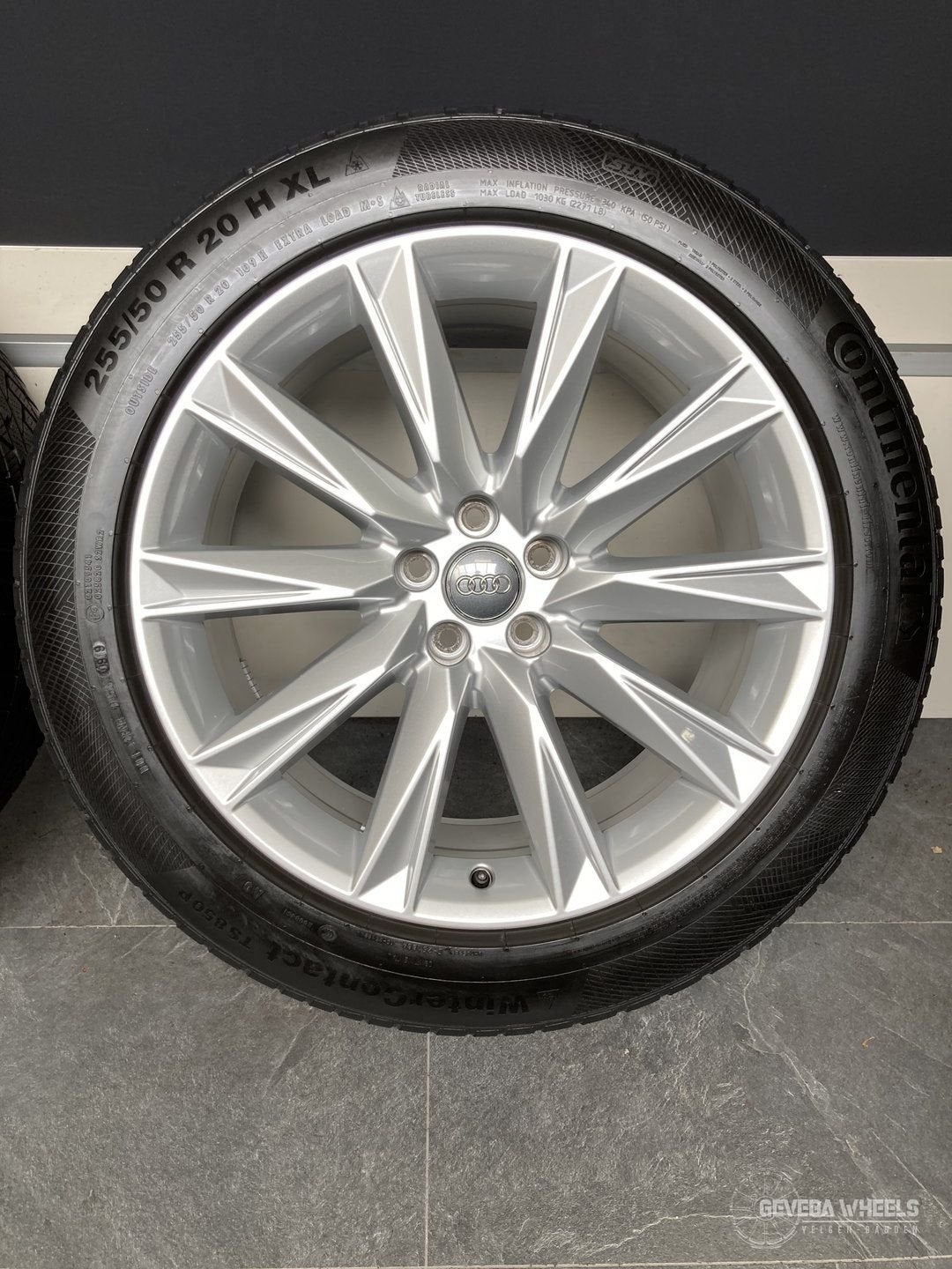 20” originele Audi Etron velgen + winterbanden 5x112 4KE0714, Auto-onderdelen, Banden en Velgen, Gebruikt, 255 mm, -, -