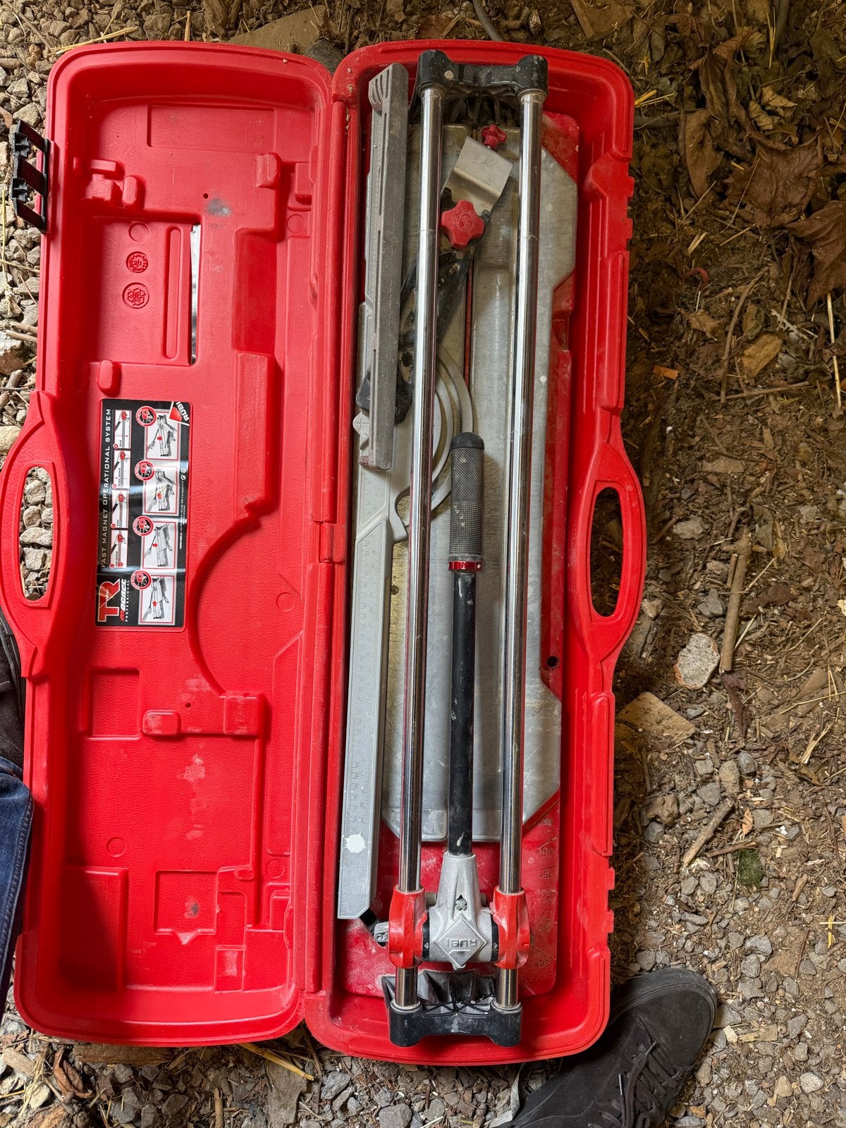 Tegelsnijder ruby tr600, Doe-het-zelf en Verbouw, Tegels, Overige materialen, Gebruikt, 60 cm of meer, Ophalen of Verzenden