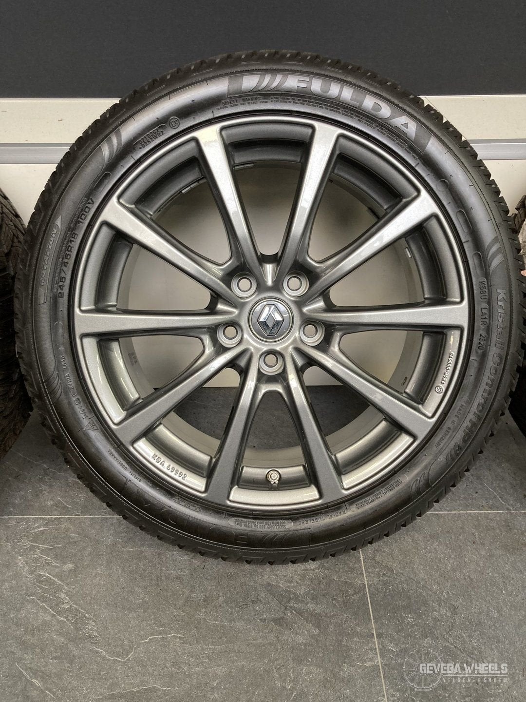 18” Renault Talisman sport velgen + winterbanden 5x114.3, 18 inch, -, -, Banden en Velgen