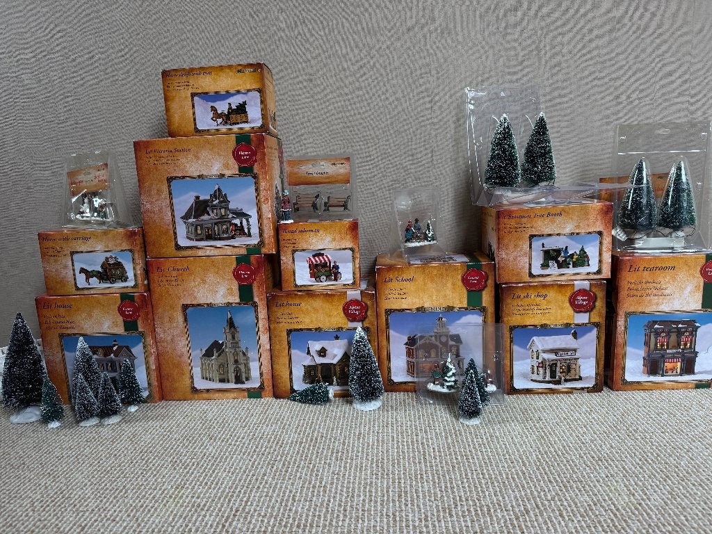 Prachtig Kerstdorp (Lumineo Victoria Lane) – LOS TE KOOP, Ophalen of Verzenden, Zo goed als nieuw