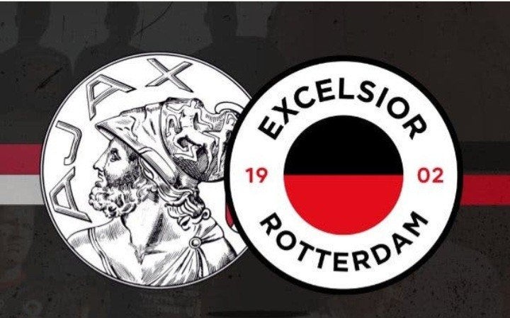2 kaarten Ajax - Excelsior naast elkaar, Twee personen, Augustus