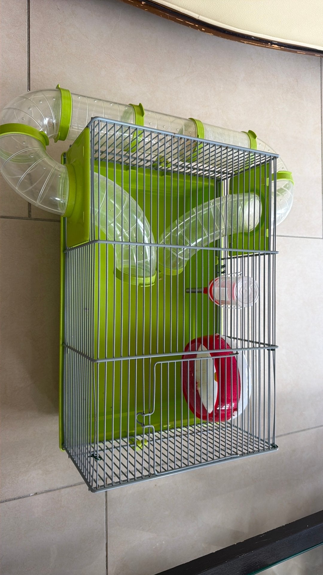 Groene hamsterkooi, Kooi, Gebruikt, Minder dan 75 cm, Hamster