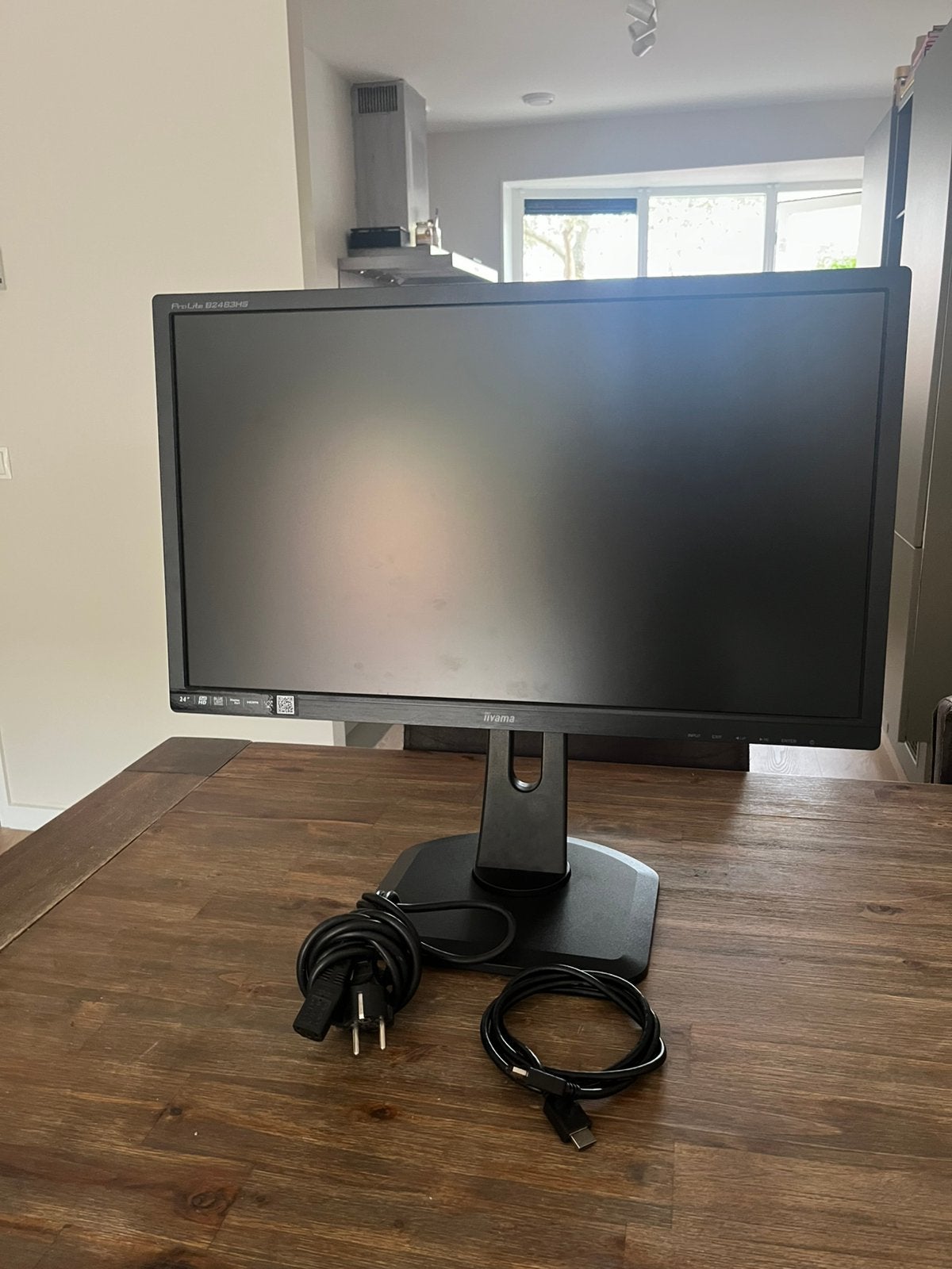 24’’ iiyama Prolite monitor, Computers en Software, Monitoren, Ophalen, HDMI, In hoogte verstelbaar, Full HD