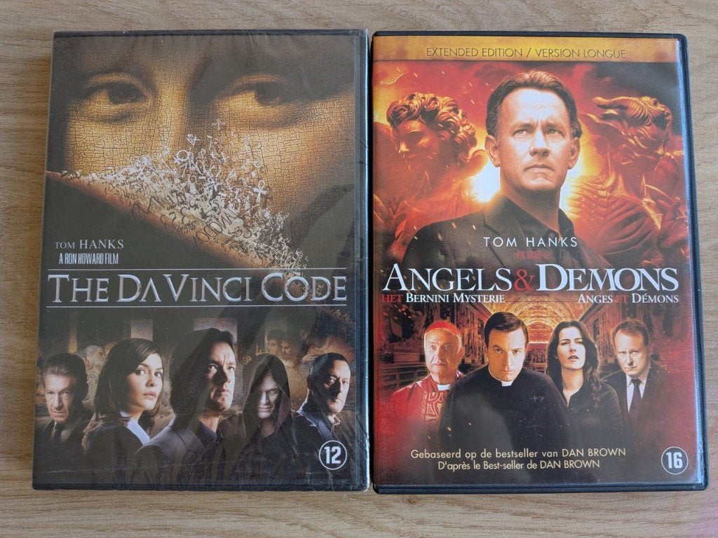 2 DVD Thriller | Tom Hanks oa Da Vinci Code + Angels Demons, Ophalen, Engels, Vanaf 16 jaar, Nederlands
