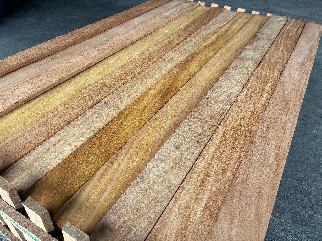 vlonderplanken-planken-schutting-Hardhout-Garapa-16x90mm, Ophalen, Planken, Nieuw, Hardhout