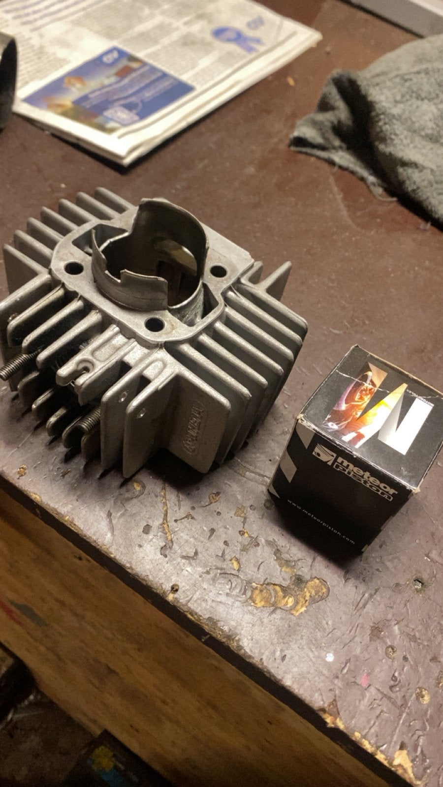 70cc athena. Getuned.  Puch, Ophalen of Verzenden, Gebruikt, Cilinder