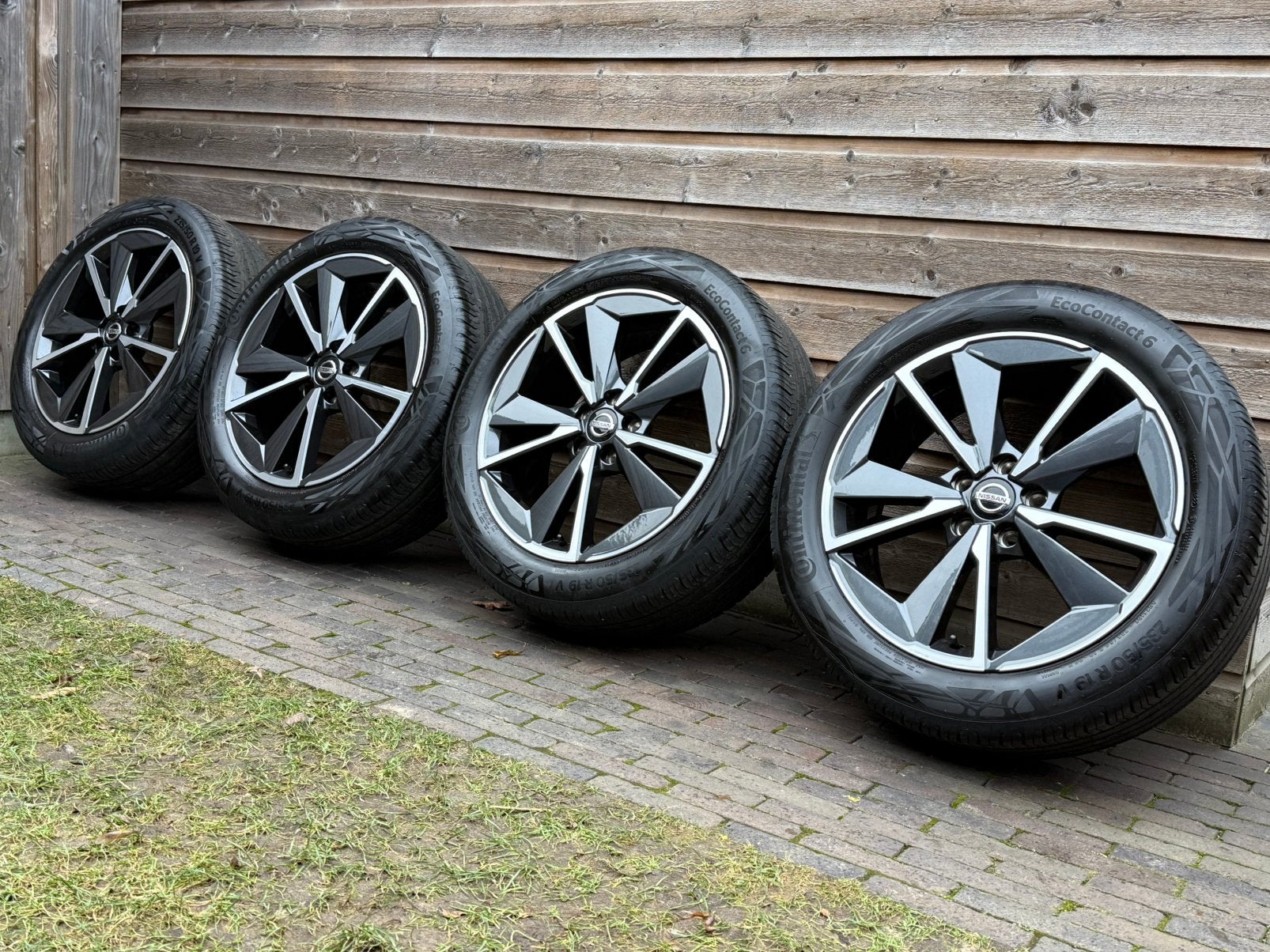 Orig Nissan Qashqai J12 19 inch velgen + zomerbanden, 19 inch, Gebruikt, Banden en Velgen, Ophalen of Verzenden