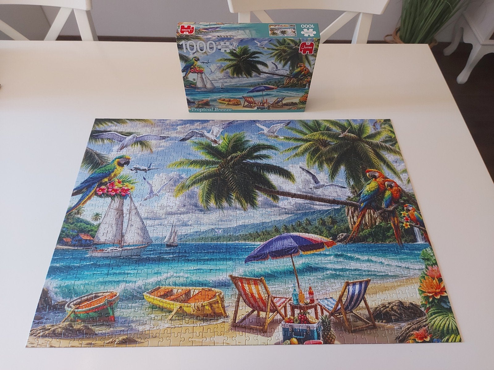 legpuzzel Jumbo Tropical Breeze 1000 stukjes, Boeken, Ophalen, Zo goed als nieuw