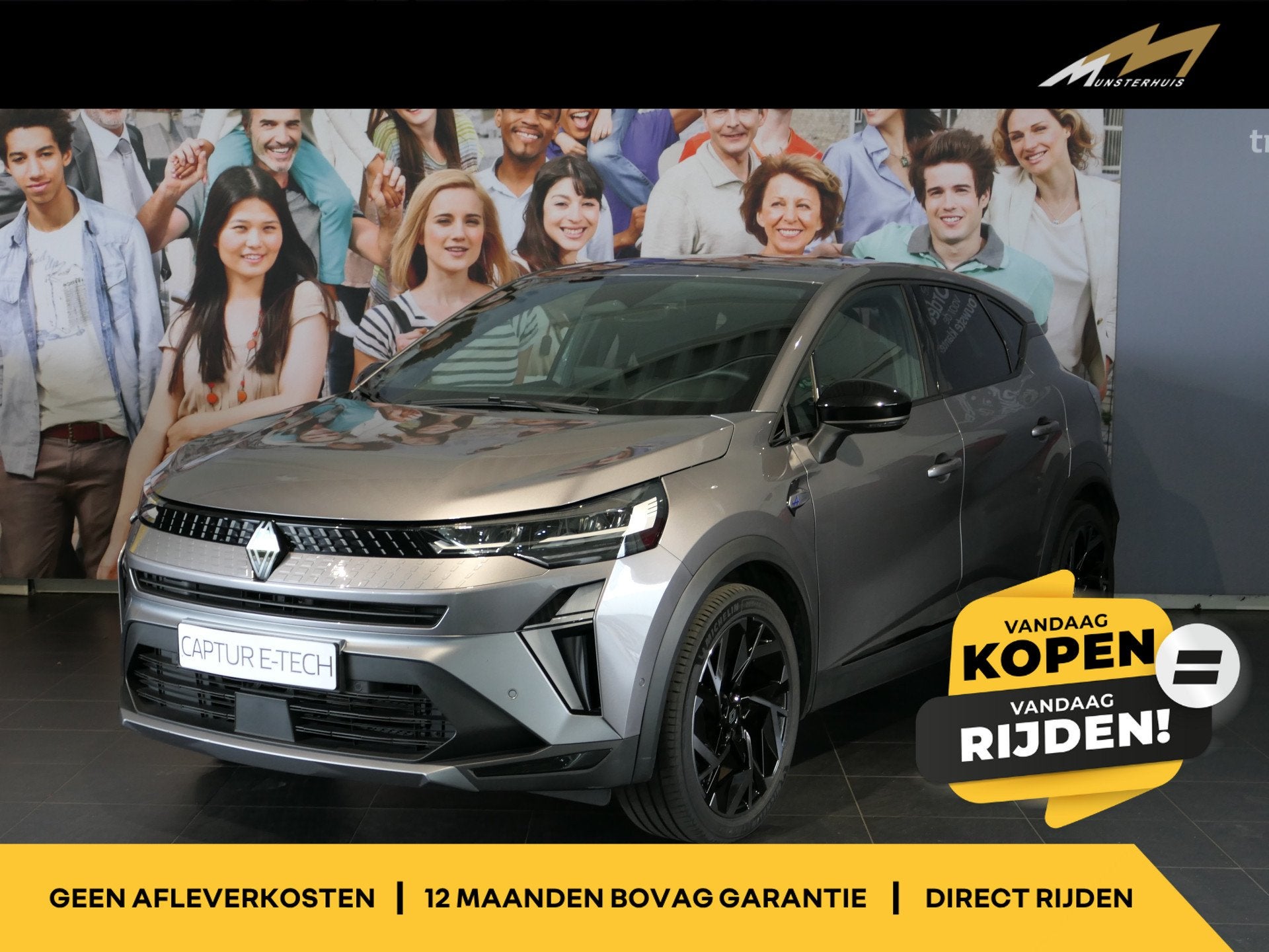 Renault Captur 1.6 E-Tech full hybrid 145 Esprit Alpine - St, Auto's, 1345 kg, Gebruikt, 4 cilinders, Parkeersensor