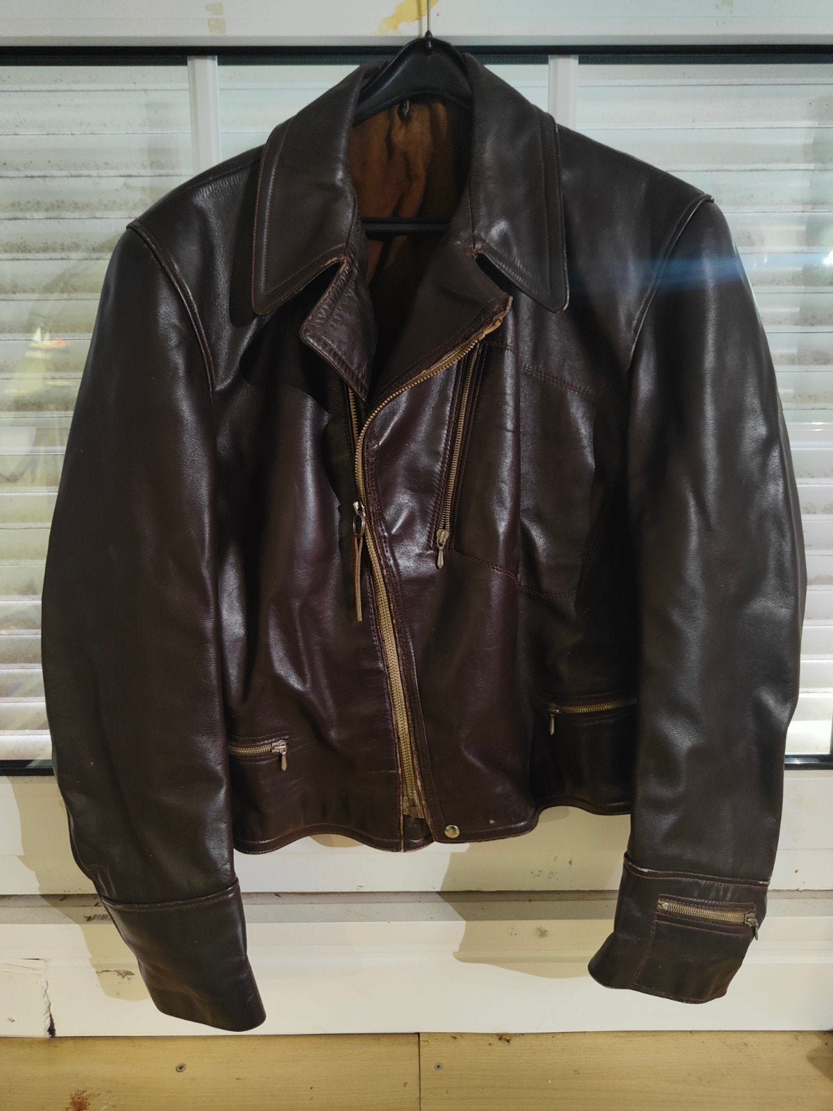 Vintage Verha Leren Kleding Amsterdam Leren Jas, Bruin, Overige maten, Ophalen of Verzenden, Verha Leren Kleding