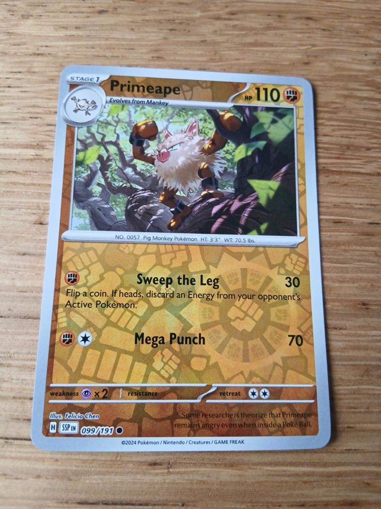 Primeape Pokémon Kaart - SSP EN 099/191, Ophalen of Verzenden