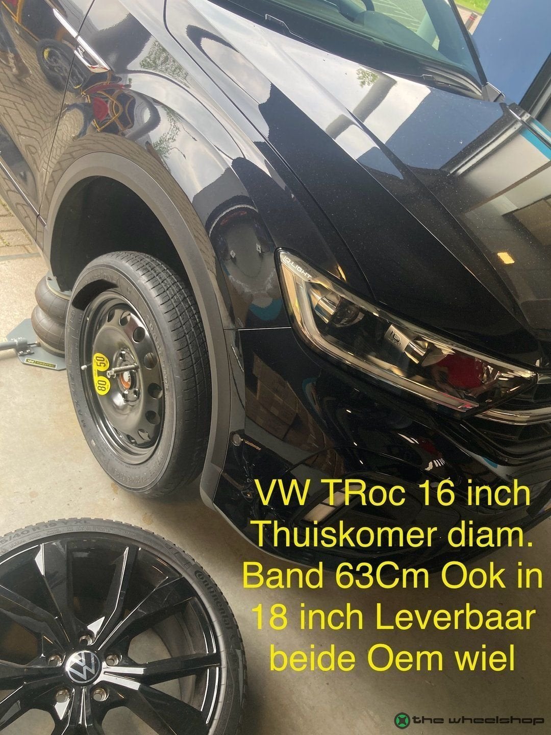 Thuiskomer Reservewiel VW Tiguan Golf 7/8 T-Roc Audi A3/Q3 1, Gebruikt, -, Banden en Velgen, VWAG