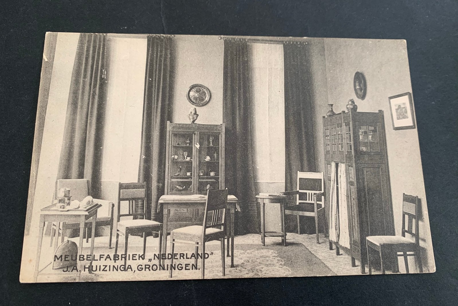 Ansichtkaart Meubelfabriek Nederland J A Huizinga Groningen, Verzenden, 1920 tot 1940, Ongelopen, Groningen