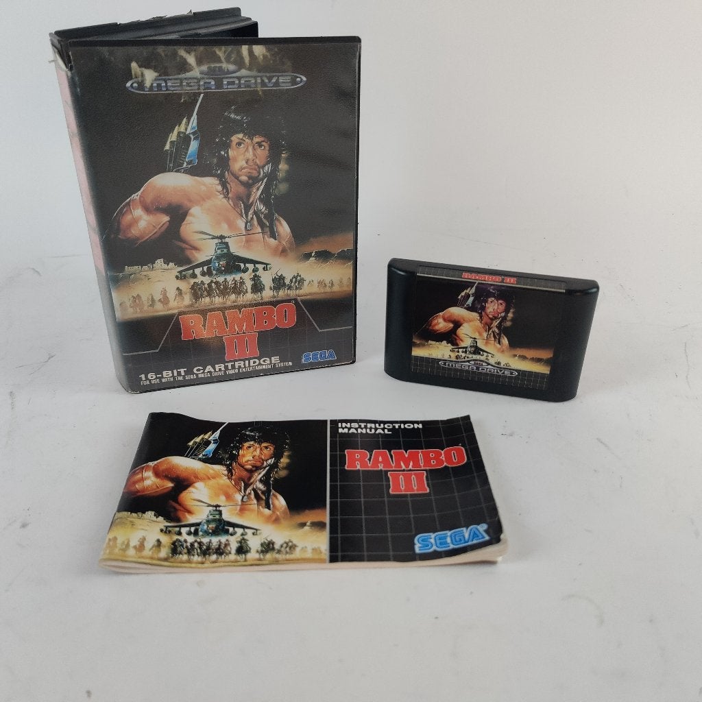 Rambo 3 SEGA Mega Drive || compleet €39.99, Spelcomputers en Games, 1 speler, Racen en Vliegen, Ophalen of Verzenden, Zo goed als nieuw