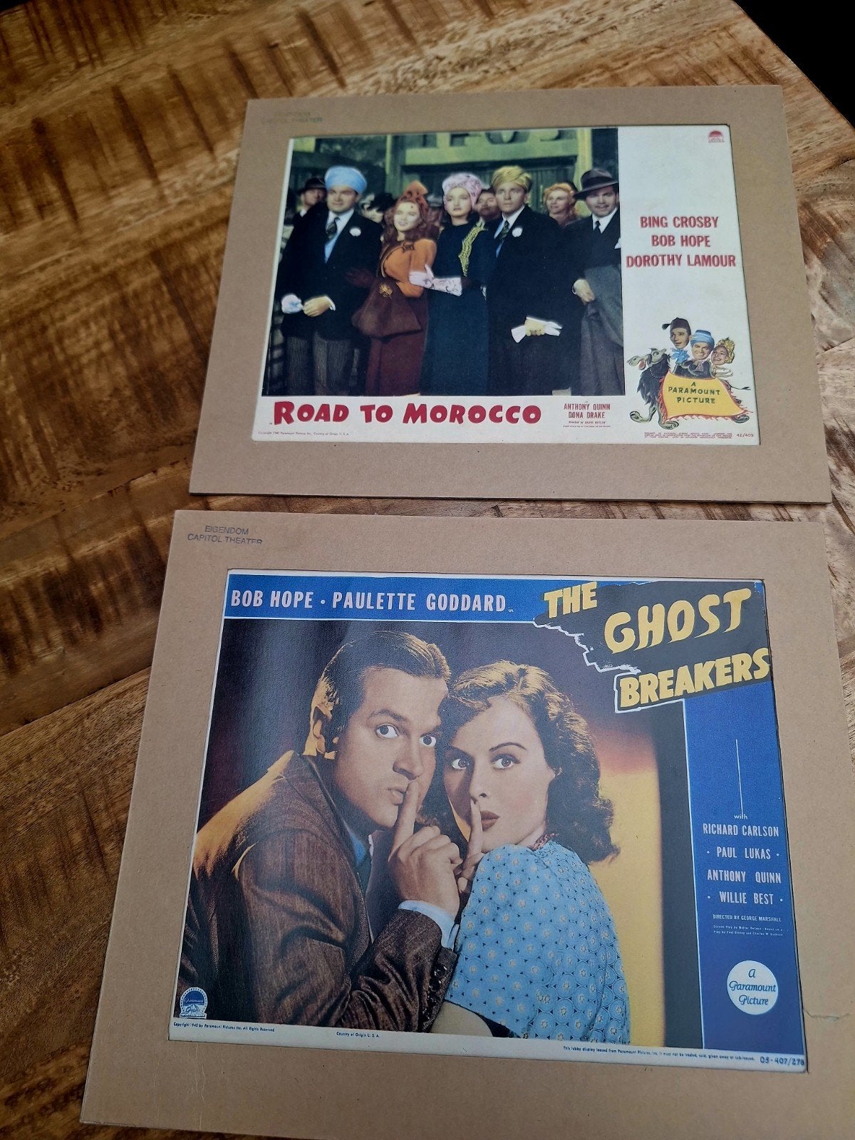 Twee originele Lobby Displays uit Capitol Theater Rotterdam, Ophalen of Verzenden, Zo goed als nieuw, Film, Poster