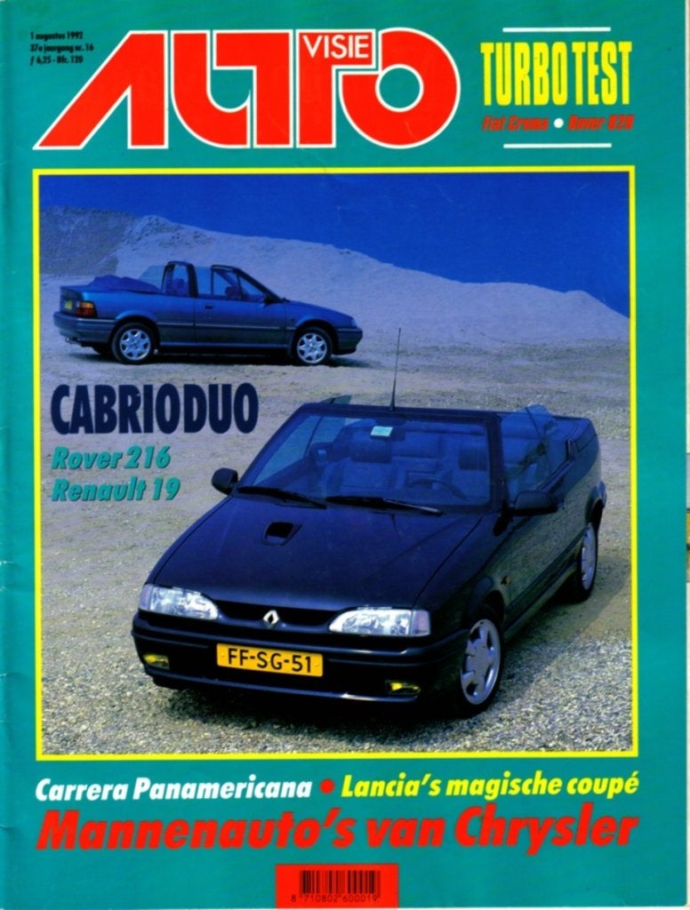 Autovisie dubbeltest Fiat Croma en Rover 820 1992, Ophalen of Verzenden, Gelezen, Overige merken